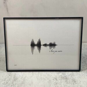 I Love You More Soundwave Wall Art - Premade